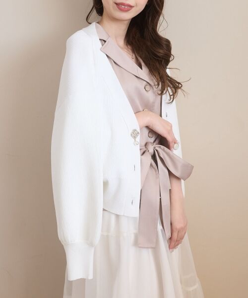 MAJESTIC LEGON / マジェスティックレゴン カーディガン・ボレロ | クローバーボタンUVカットカーデ | 詳細5