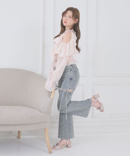 MAJESTIC LEGON / マジェスティックレゴン シャツ・ブラウス | アメスリフリルリボンブラウス | 詳細13