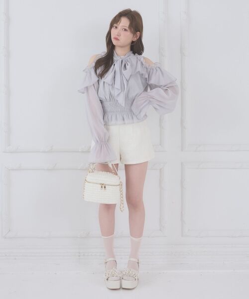 MAJESTIC LEGON / マジェスティックレゴン シャツ・ブラウス | アメスリフリルリボンブラウス | 詳細19
