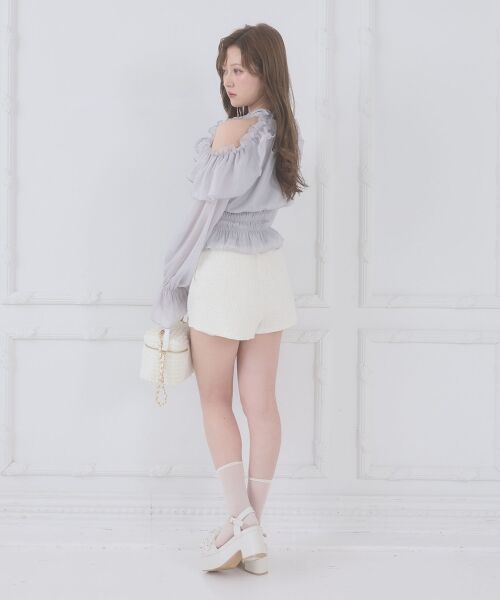MAJESTIC LEGON / マジェスティックレゴン シャツ・ブラウス | アメスリフリルリボンブラウス | 詳細21