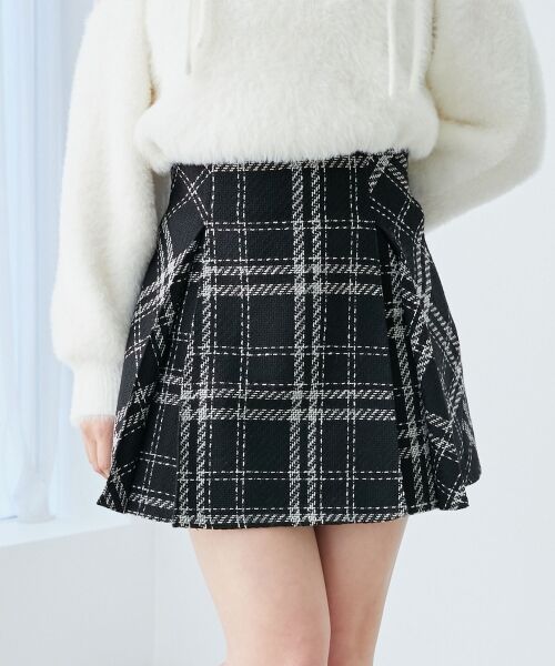 MAJESTIC LEGON / マジェスティックレゴン ミニ・ひざ丈スカート | ボックスプリーツフレアミニスカパン | 詳細14