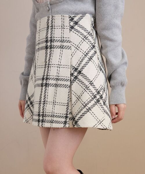 MAJESTIC LEGON / マジェスティックレゴン ミニ・ひざ丈スカート | ボックスプリーツフレアミニスカパン | 詳細5