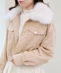 MAJESTIC LEGON / マジェスティックレゴン ブルゾン | 2wayフェイクファーカラーブルゾン