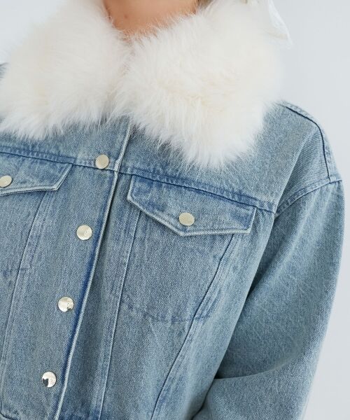 MAJESTIC LEGON / マジェスティックレゴン ブルゾン | 2wayフェイクファーカラーブルゾン | 詳細12