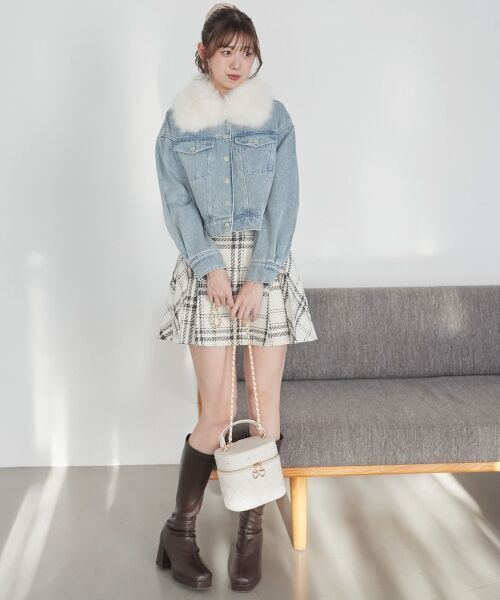 MAJESTIC LEGON / マジェスティックレゴン ブルゾン | 2wayフェイクファーカラーブルゾン | 詳細2