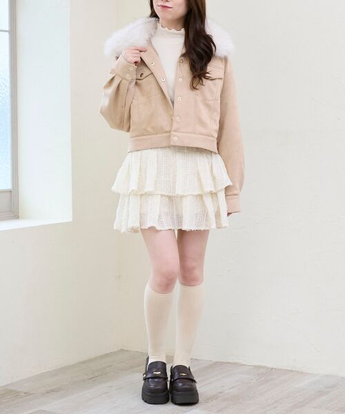 MAJESTIC LEGON / マジェスティックレゴン ブルゾン | 2wayフェイクファーカラーブルゾン | 詳細21