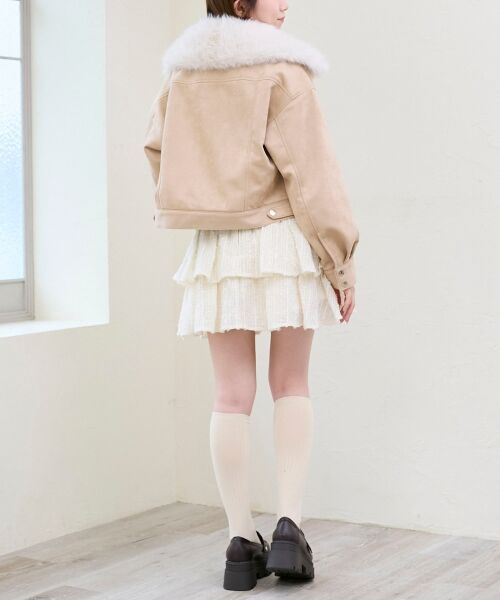 MAJESTIC LEGON / マジェスティックレゴン ブルゾン | 2wayフェイクファーカラーブルゾン | 詳細23