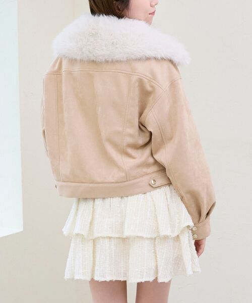 MAJESTIC LEGON / マジェスティックレゴン ブルゾン | 2wayフェイクファーカラーブルゾン | 詳細26