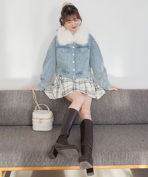 MAJESTIC LEGON / マジェスティックレゴン ブルゾン | 2wayフェイクファーカラーブルゾン | 詳細3