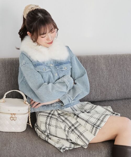 MAJESTIC LEGON / マジェスティックレゴン ブルゾン | 2wayフェイクファーカラーブルゾン | 詳細5