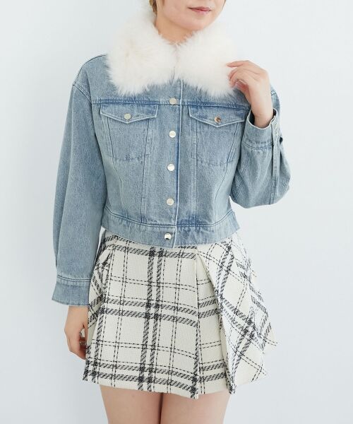 MAJESTIC LEGON / マジェスティックレゴン ブルゾン | 2wayフェイクファーカラーブルゾン | 詳細9