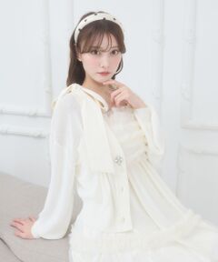 MAJESTIC LEGON / マジェスティックレゴン カーディガン・ボレロ | ビジューボタンUVカットカーデ