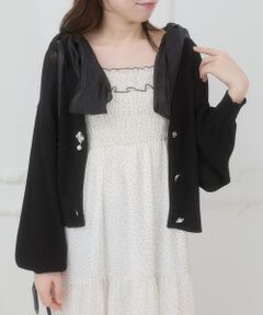 MAJESTIC LEGON / マジェスティックレゴン カーディガン・ボレロ | ビジューボタンUVカットカーデ