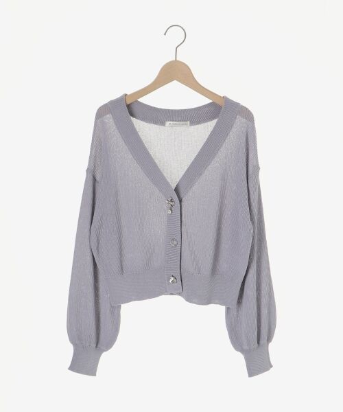 MAJESTIC LEGON / マジェスティックレゴン カーディガン・ボレロ | ビジューボタンUVカットカーデ | 詳細22