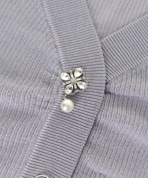 MAJESTIC LEGON / マジェスティックレゴン カーディガン・ボレロ | ビジューボタンUVカットカーデ | 詳細27