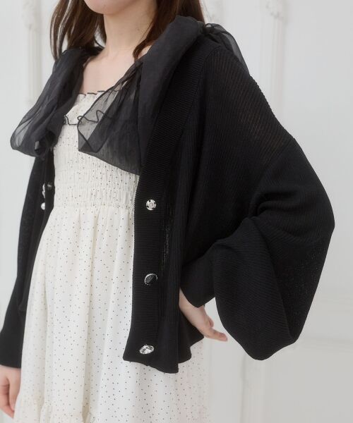 MAJESTIC LEGON / マジェスティックレゴン カーディガン・ボレロ | ビジューボタンUVカットカーデ | 詳細29