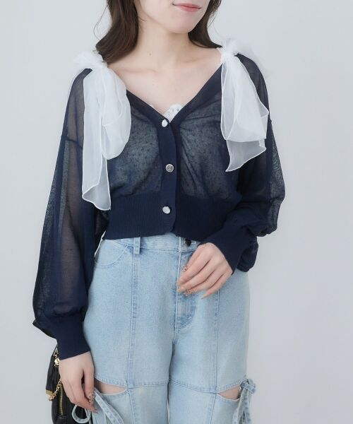 MAJESTIC LEGON / マジェスティックレゴン カーディガン・ボレロ | UVカットシアーカーディガン | 詳細21