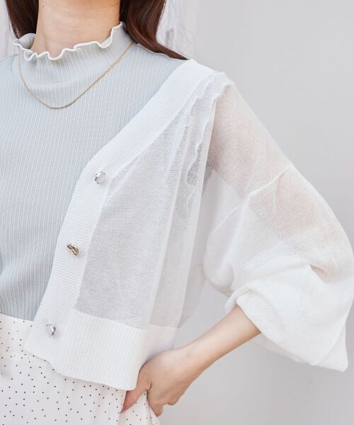 MAJESTIC LEGON / マジェスティックレゴン カーディガン・ボレロ | UVカットシアーカーディガン | 詳細6