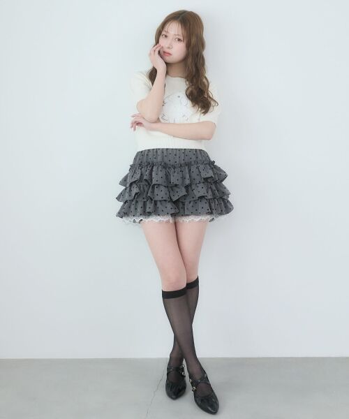 MAJESTIC LEGON / マジェスティックレゴン ニット・セーター | リボン×キラキラうさぎニット | 詳細1