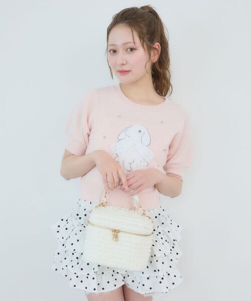 MAJESTIC LEGON / マジェスティックレゴン ニット・セーター | リボン×キラキラうさぎニット | 詳細10