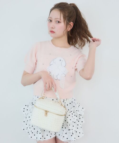 MAJESTIC LEGON / マジェスティックレゴン ニット・セーター | リボン×キラキラうさぎニット | 詳細11