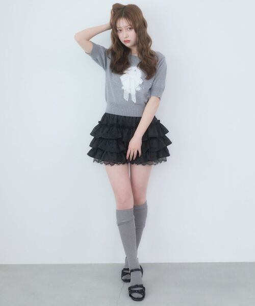 MAJESTIC LEGON / マジェスティックレゴン ニット・セーター | リボン×キラキラうさぎニット | 詳細16