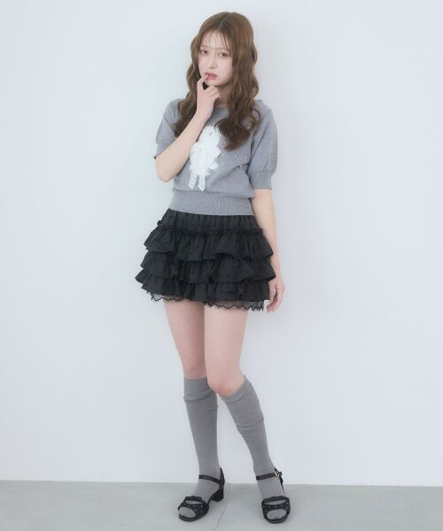 MAJESTIC LEGON / マジェスティックレゴン ニット・セーター | リボン×キラキラうさぎニット | 詳細17