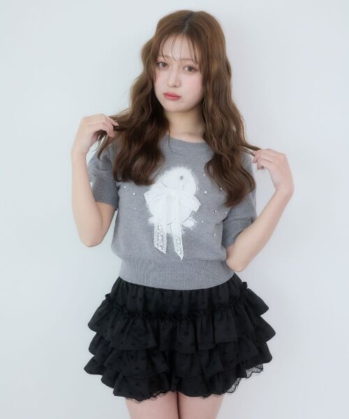 MAJESTIC LEGON / マジェスティックレゴン ニット・セーター | リボン×キラキラうさぎニット | 詳細18