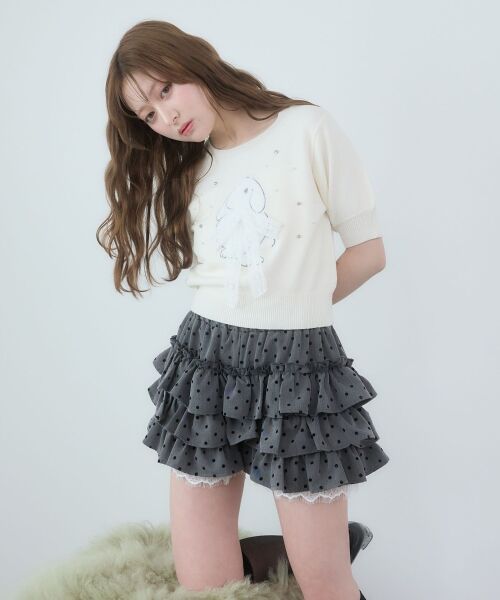 MAJESTIC LEGON / マジェスティックレゴン ニット・セーター | リボン×キラキラうさぎニット | 詳細6