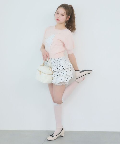 MAJESTIC LEGON / マジェスティックレゴン ニット・セーター | リボン×キラキラうさぎニット | 詳細9