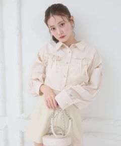 MAJESTIC LEGON / マジェスティックレゴン シャツ・ブラウス | キラキラオープンショルダーシャツ