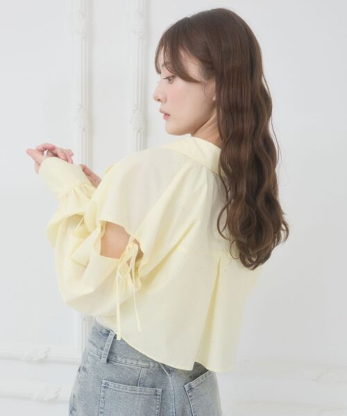 MAJESTIC LEGON / マジェスティックレゴン シャツ・ブラウス | キラキラオープンショルダーシャツ | 詳細23