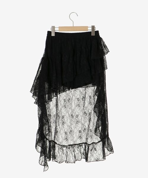 MAJESTIC LEGON / マジェスティックレゴン ミニ・ひざ丈スカート | アシメレースミニスカパン | 詳細10