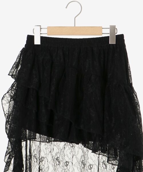 MAJESTIC LEGON / マジェスティックレゴン ミニ・ひざ丈スカート | アシメレースミニスカパン | 詳細11