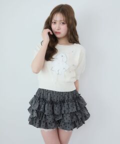 MAJESTIC LEGON / マジェスティックレゴン ミニ・ひざ丈スカート | 裾レースバリエミニスカパン