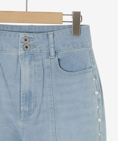 MAJESTIC LEGON / マジェスティックレゴン デニムパンツ | パール×レーススリットデニム | 詳細30