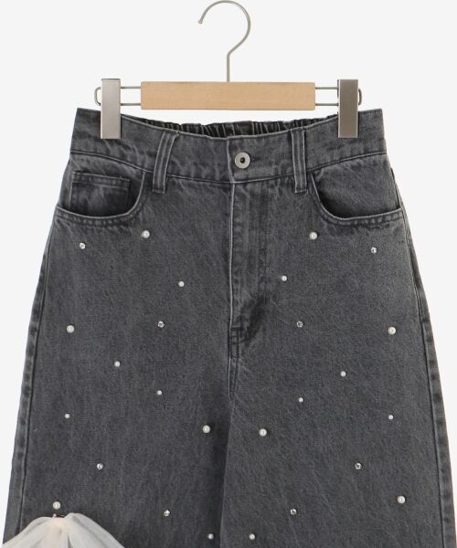 MAJESTIC LEGON / マジェスティックレゴン デニムパンツ | リボンブローチセットキラキラデニム | 詳細17