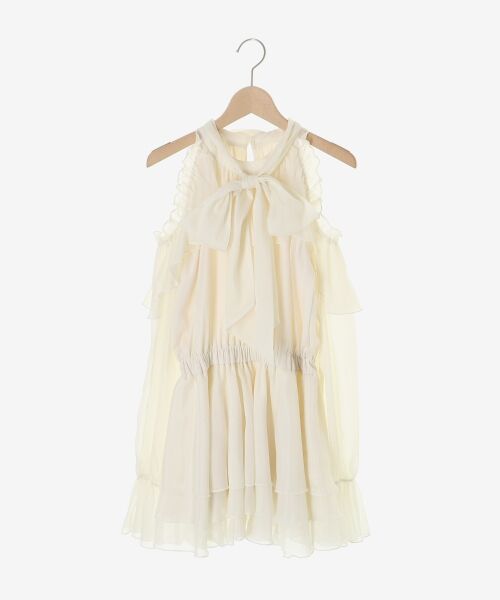 MAJESTIC LEGON / マジェスティックレゴン ミニ丈・ひざ丈ワンピース | アメスリフリルリボンミニワンピース | 詳細27
