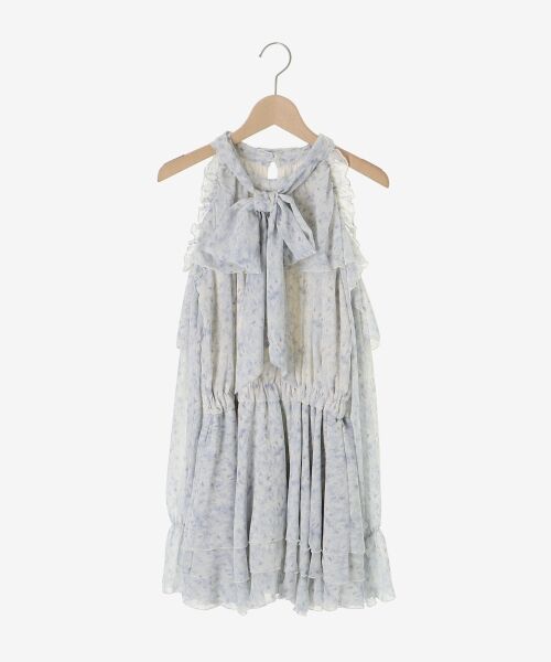 MAJESTIC LEGON / マジェスティックレゴン ミニ丈・ひざ丈ワンピース | アメスリフリルリボンミニワンピース | 詳細29