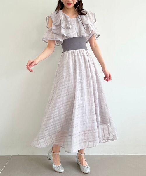 MAJESTIC LEGON / マジェスティックレゴン ロング・マキシ丈ワンピース | ダブルカラーコルセットワンピース | 詳細17