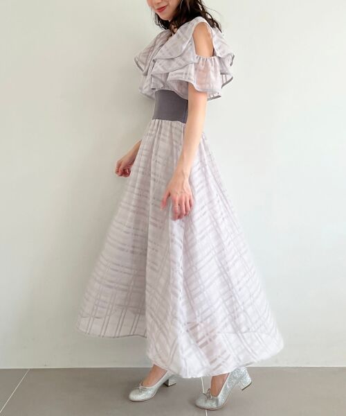 MAJESTIC LEGON / マジェスティックレゴン ロング・マキシ丈ワンピース | ダブルカラーコルセットワンピース | 詳細19