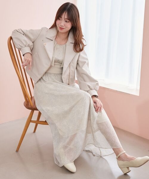 MAJESTIC LEGON / マジェスティックレゴン ロング・マキシ丈ワンピース | ダブルカラーコルセットワンピース | 詳細2