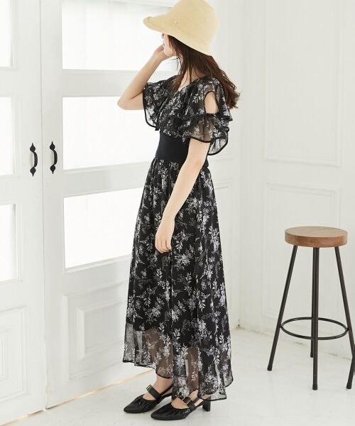 MAJESTIC LEGON / マジェスティックレゴン ロング・マキシ丈ワンピース | ダブルカラーコルセットワンピース | 詳細20