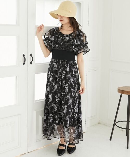 MAJESTIC LEGON / マジェスティックレゴン ロング・マキシ丈ワンピース | ダブルカラーコルセットワンピース | 詳細22