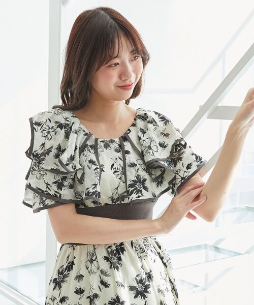 MAJESTIC LEGON / マジェスティックレゴン ロング・マキシ丈ワンピース | ダブルカラーコルセットワンピース | 詳細6