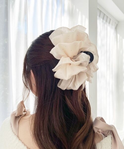MAJESTIC LEGON / マジェスティックレゴン カチューシャ・カチューム・その他 | キラキラボリュームヘアクリップ（アイボリー）