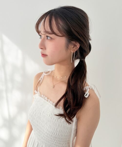 MAJESTIC LEGON / マジェスティックレゴン ネックレス・ペンダント・チョーカー | パール×リボンモチーフ2連ネックレス | 詳細1