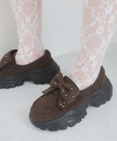 取り外しリボンスニーカーローファー