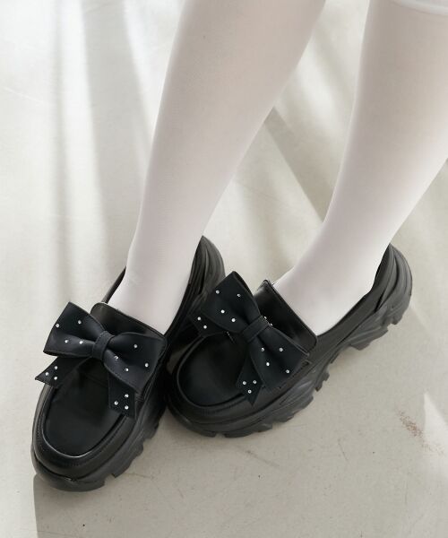 MAJESTIC LEGON / マジェスティックレゴン フラットシューズ | 取り外しリボンスニーカーローファー | 詳細10