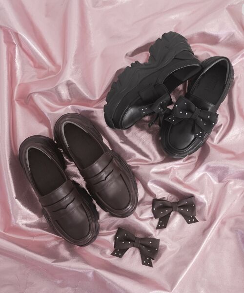 MAJESTIC LEGON / マジェスティックレゴン フラットシューズ | 取り外しリボンスニーカーローファー | 詳細12